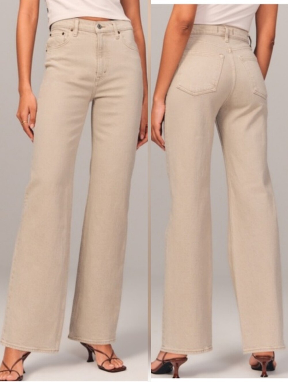 Abercombie & Fitch The 90s Relaxed Jean High Rise Oat